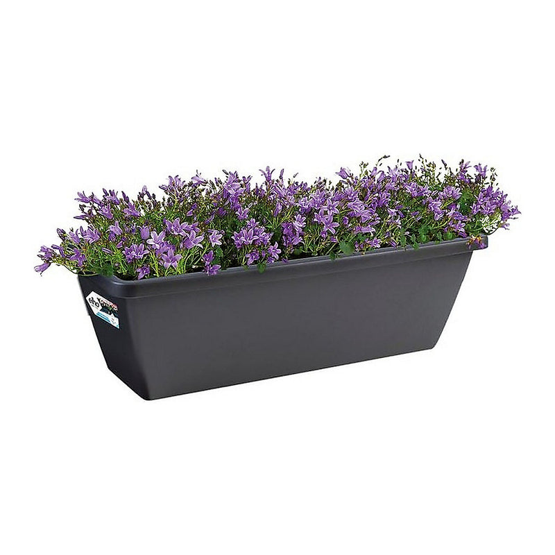 Elho Barcelona Trough 50cm Planter - Anthracite - 7841915042500