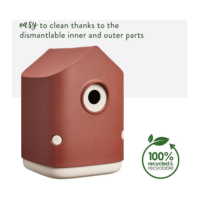 Elho Cosy Bird House 18cm - Tuscan Red - 5822201870300 - Perfect for Garden Birds