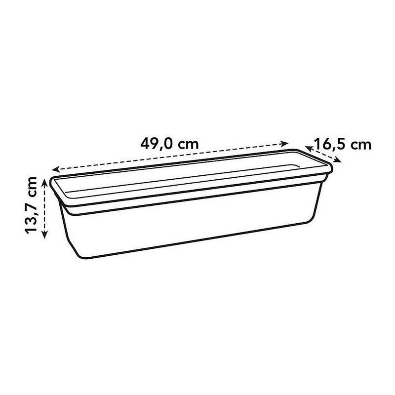 Elho Green Basics Trough 50cm Planter - Mild Terra - 3511484975200