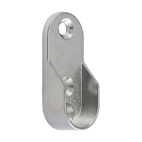 TIMCO End Socket For Oval Tube Polished Chrome