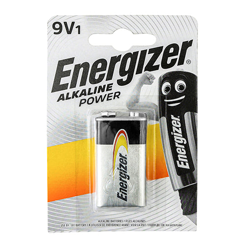 Energizer Alkaline Power 9V Battery — Pack