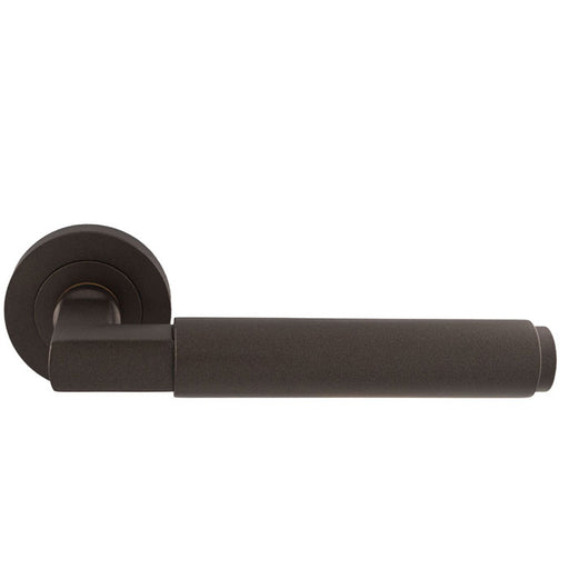 Masano Lever On Sprung Screw-On Round Rose - Matt Bronze