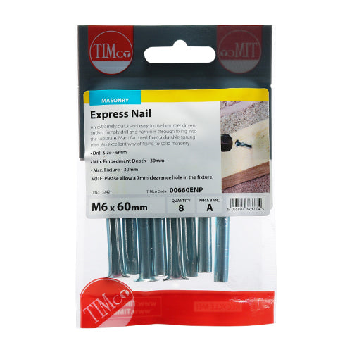 TIMCO Express Nails Silver — Trade Pack