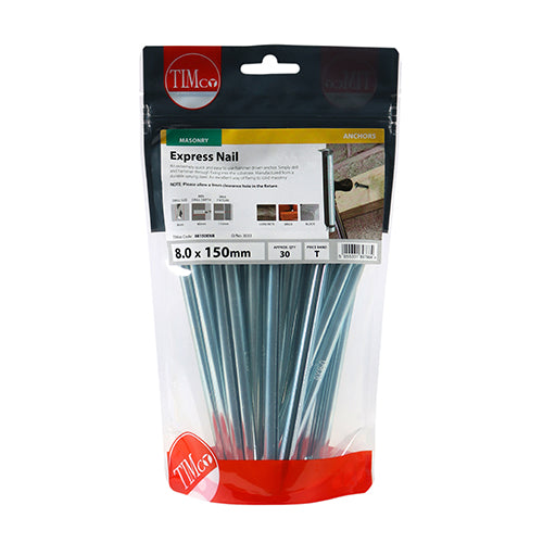 TIMCO Express Nails Silver — Bag