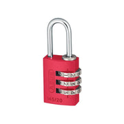 Abus Mechanical 145/20 20mm Aluminium Combination Padlock Red 46569 ABUS Mechanical - RockBottom Northampton 