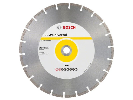 Bosch Powertool Accessories Eco for Universal Segmented Diamond Cutting Disc 300 x 22.23mm Bosch Powertool Accessories - RockBottom Northampton