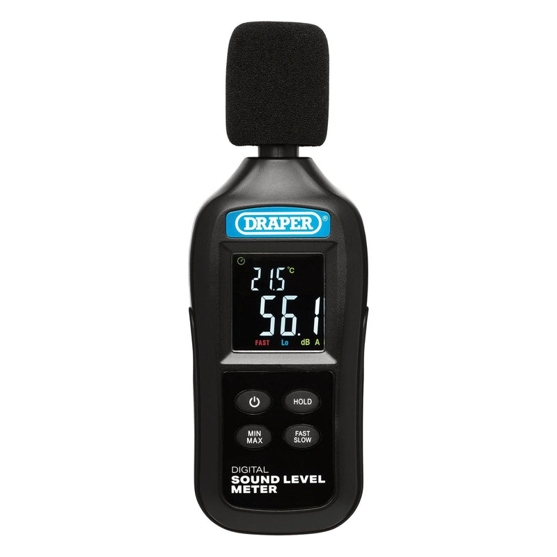 Draper Handheld Digital Sound Level Meter, 35-135dB and -20 to +70&deg;C Draper - Town Tools