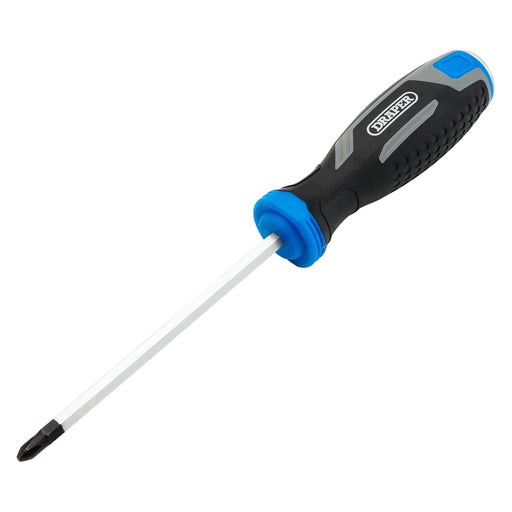 Draper Pound Thru Phillips Soft Grip Screwdriver, PH2 x 125mm Draper - Town Tools