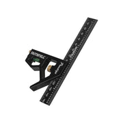 Faithfull Prestige Combination Square Black Aluminium 150mm (6in) Faithfull - RockBottom Northampton