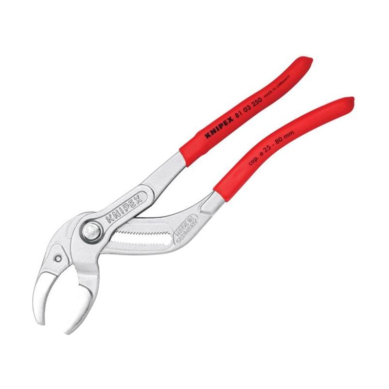 Knipex Plastic Pipe Grip Pliers Chrome 250mm Knipex - RockBottom Northampton