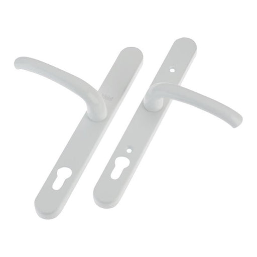 Yale Locks Retro Door Handle PVCu Polished PVD White Finish Yale Locks - RockBottom Northampton