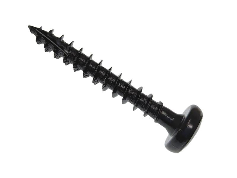 ForgeFix Spectre™ PZ Compatible Wood Screw Pan Black 4.0 x 25mm Box 200