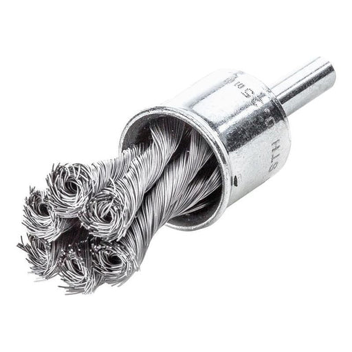 Lessmann Knot End Brush with Shank 29mm, 0.35 Steel Wire Lessmann - RockBottom Northampton