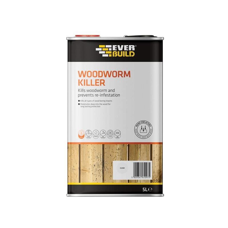 Everbuild Sika Woodworm Killer 5 litre Everbuild Sika - RockBottom Northamptin