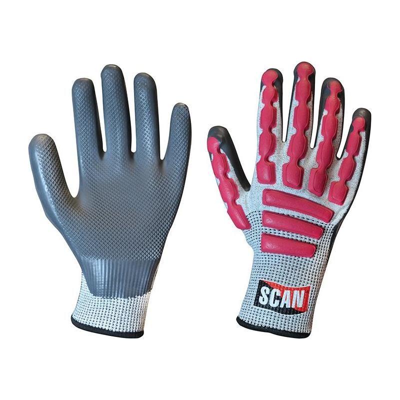 Scan Anti-Impact Latex Cut 5 Gloves - XXL (Size 11) Scan - RockBottom Nothampton