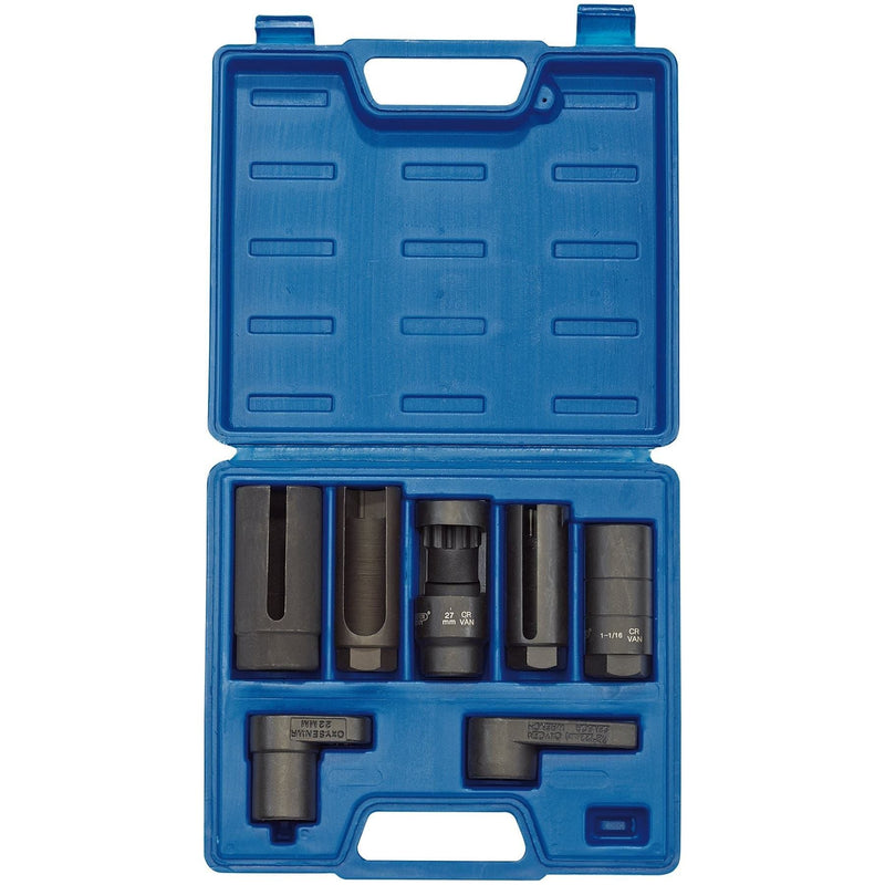 Draper Lambda/Oxygen Sensor Socket Set, 3/8", 1/2" Sq. Dr. (7 Piece) 89765 Draper - Town Tools 