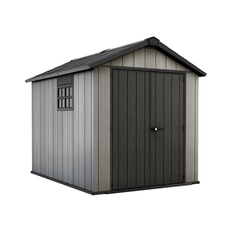 Keter Oakland Shed Grey 7.5 x 9ft Keter - RockBottom Northampton