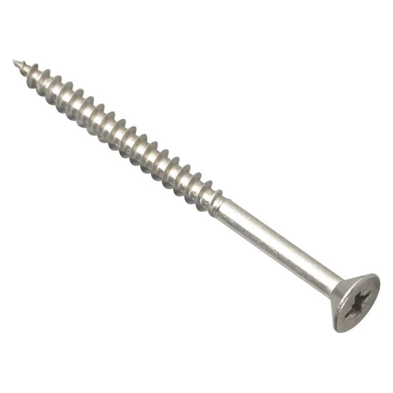 Forgefix Multi-Purpose Pozi Compatible Screw CSK ST S/Steel 5.0 x 70mm Box 100 ForgeFix - RockBottom Northampton