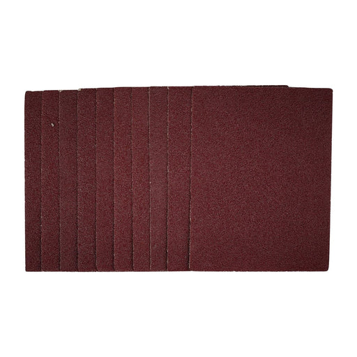 Draper 1/4 Sanding Sheets, 115 x 150mm, 40 Grit (Pack of 10) 54716 Draper - Town Tools 