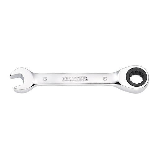 Draper Draper HI-TORQ Metric Stubby Ratchet Combination Spanner, 8mm Draper - Town Tools