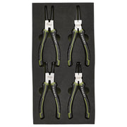 Draper Draper Expert Circlip Pliers Set in EVA Foam Tray, 180mm (4 Piece) Draper - Town Tools
