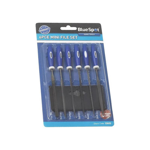 Bluespot Tools Mini File Set with Pouch 6 Piece BlueSpot Tools - RockBottom Northampton