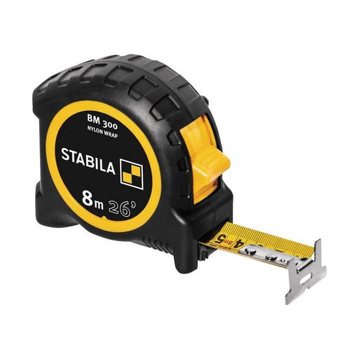 Stabila BM 300 Robust Pocket Tape 8m/26ft (Width 27mm) Stabila - RockBottom Nothampton