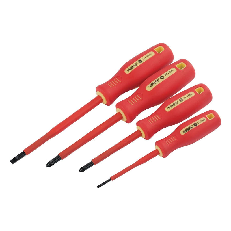 Draper Fully Insulated Screwdriver Set (4 Piece) 46539 Draper - Town Tools 