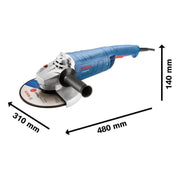 Bosch GWS 2200 P Professional 230mm Angle Grinder 2200W 110V Bosch - RockBottom Northampton