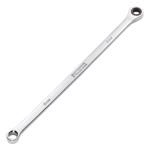 Draper Draper HI-TORQ Metric Extra-Long Double Ring Ratchet Spanner, 8mm Draper - Town Tools