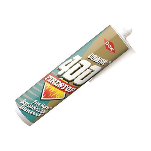 Dowsil Firestop 400 Acrylic Sealant White 380ml Dowsil - RockBottom Northampton