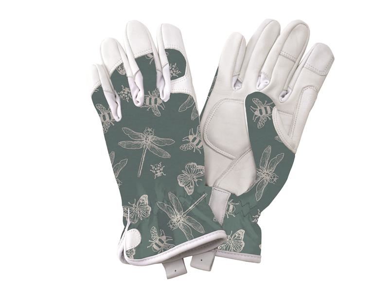 Kent & Stowe Teal Flutter Bugs Premium Leather Gloves - Ladies Small Kent & Stowe - RockBottom Northampton