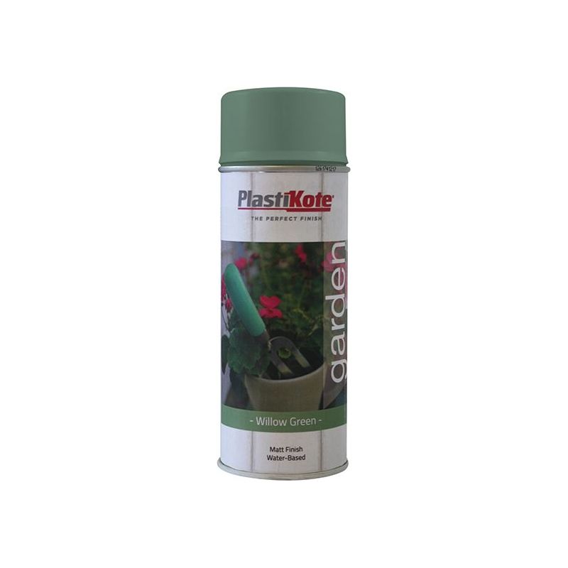 Plastikote Garden Colours Spray Paint Willow Green 400ml PlastiKote - RockBottom Nothampton