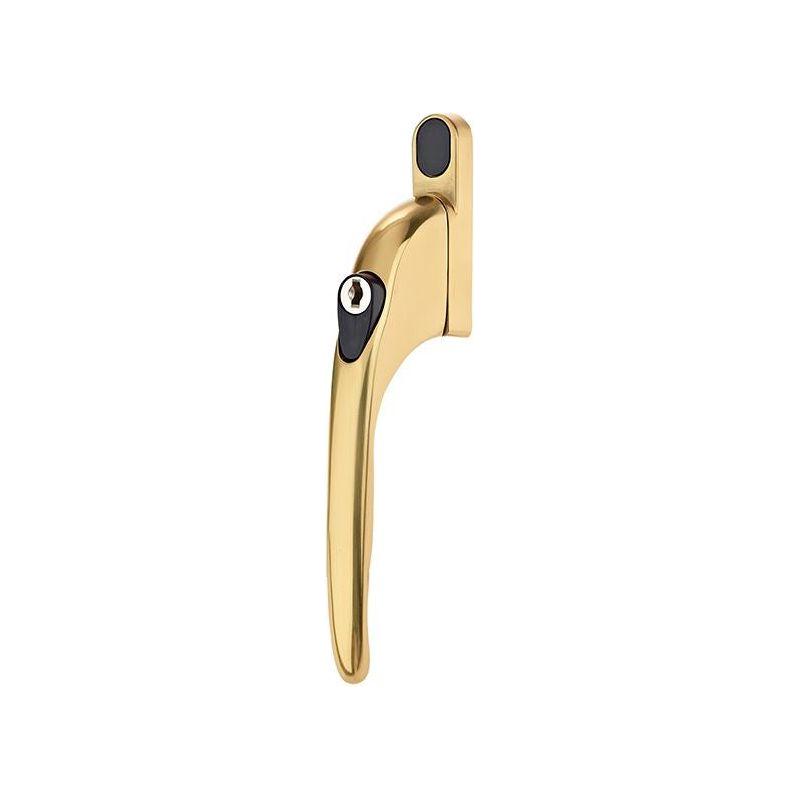 Yale Locks PVCu Window Handle Polished Brass Finish Yale Locks - RockBottom Northampton