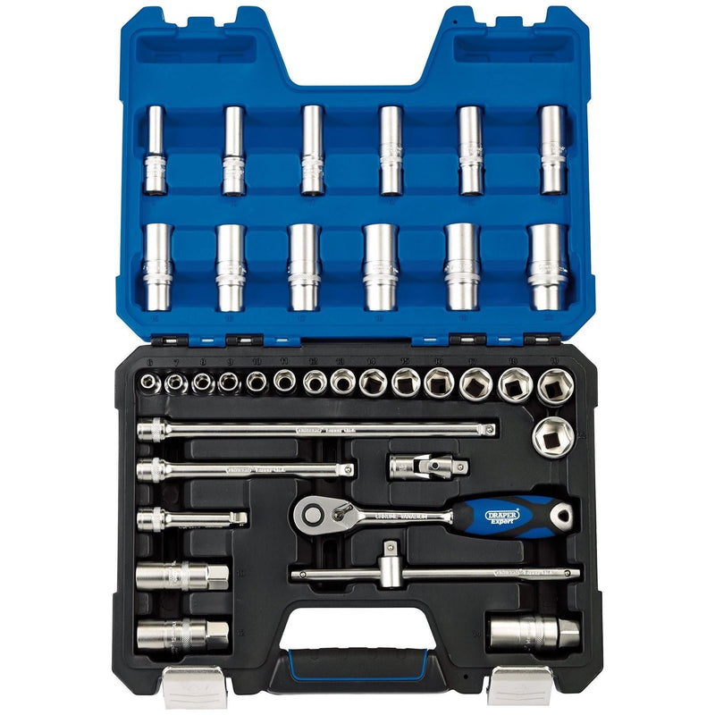 Draper Metric Socket Set, 3/8" Sq. Dr. (36 Piece) 16449 Draper - Town Tools 