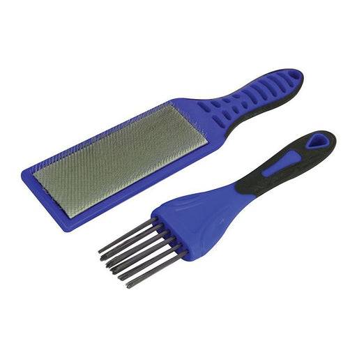 Faithfull 2 Piece File Card Brush Kit Faithfull - RockBottom Northampton