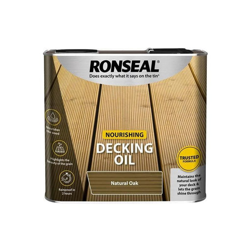 Ronseal Decking Oil Natural Oak 2.5 litre Ronseal - RockBottom Nothampton