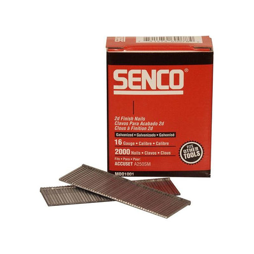 Senco Straight Brad Nails Galvanised 16G x 50mm (Pack 2000) Senco - RockBottom Nothampton