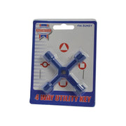 Faithfull 4-Way Services Utility Meter Key Faithfull - RockBottom Northampton