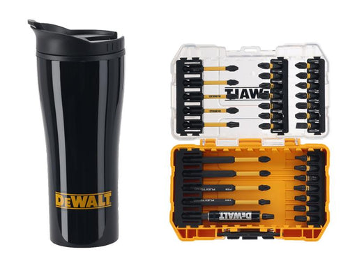 DEWALT Power Tools DT70903T FLEXTORQ™ Bit Set, 32 Piece & Travel Mug