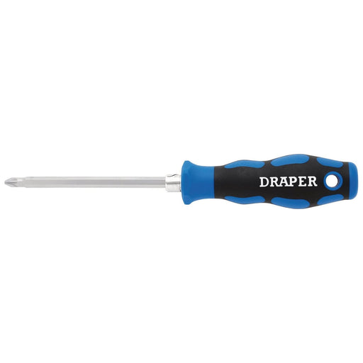 Draper 2-in-1 Reversible Blade Soft Grip Screwdriver, SL6/PZ2 x 175mm Draper - Town Tools