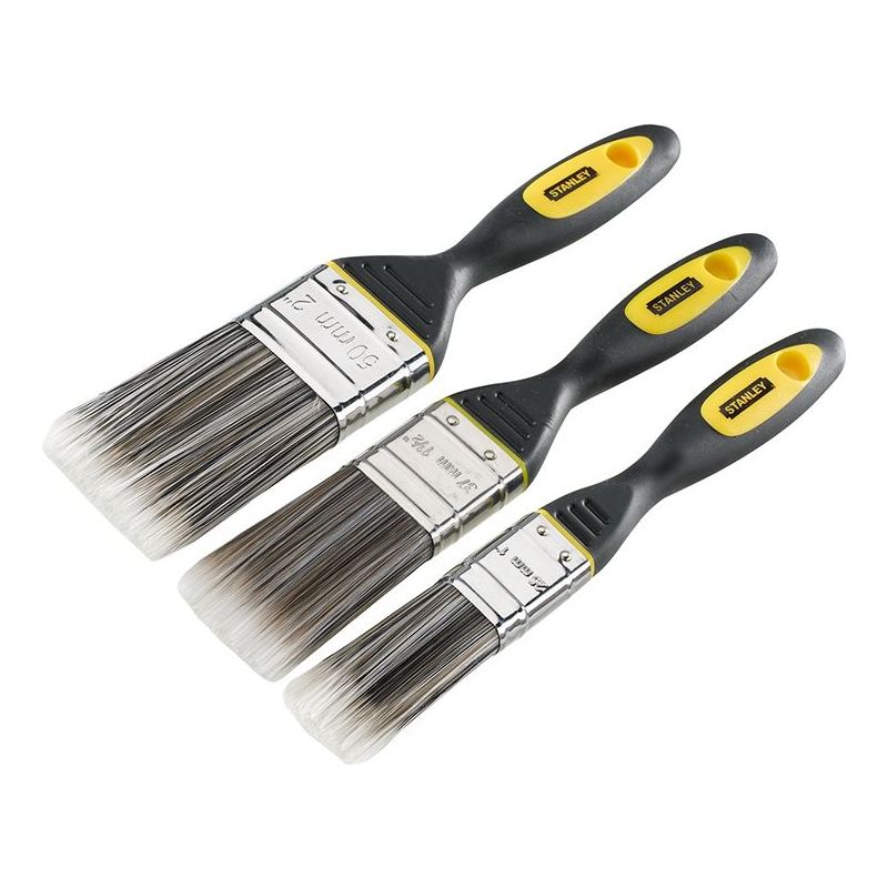 Stanley® Hand Tools DYNAGRIP™ Synthetic Brush Pack Set of 3 25 38 & 50mm STANLEY® Hand Tools - RockBottom Nothampton