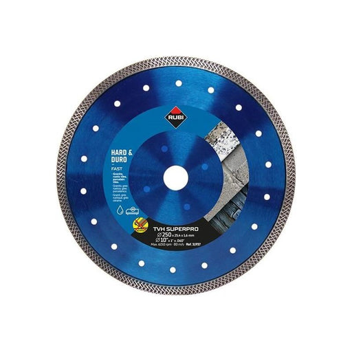 Rubi Tiling Tools TVH250 SUPERPRO Diamond Blade 250mm RUBI TILING TOOLS - RockBottom Nothampton