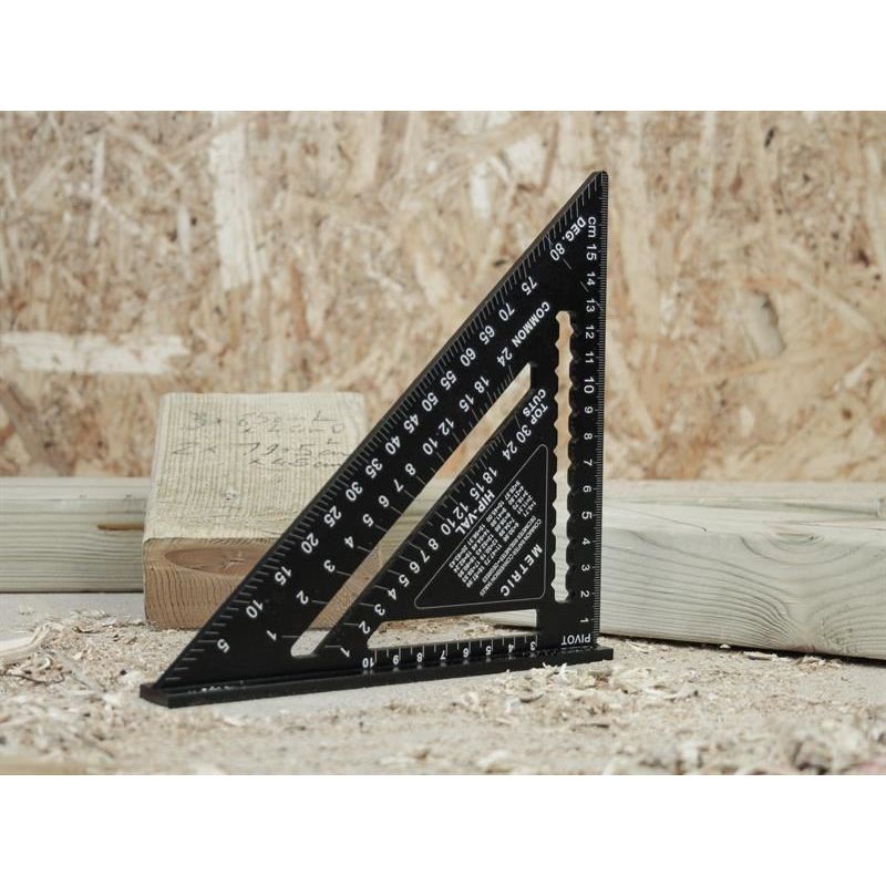 Faithfull Prestige Quick Square Black Aluminium 178mm (7in) Faithfull - RockBottom Northampton