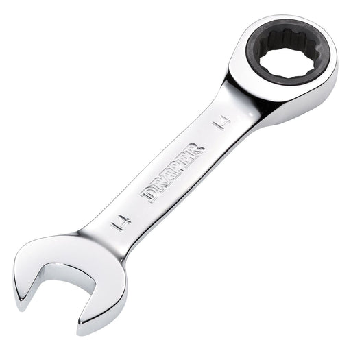 Draper Draper HI-TORQ Metric Stubby Ratchet Combination Spanner, 14mm Draper - Town Tools
