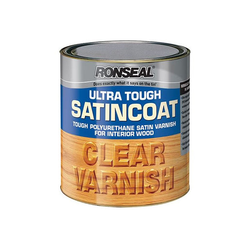 Ronseal Ultra Tough Internal Clear Satincoat Varnish 250ml Ronseal - RockBottom Nothampton