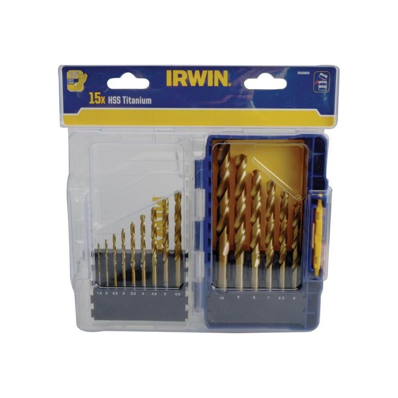 Irwin® HSS Titanium Metal Drill Bit Set, 15 Piece IRWIN® - RockBottom Northampton