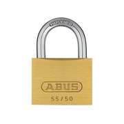 Abus Mechanical 55/50mm Brass Padlock Keyed Alike 5502 ABUS Mechanical - RockBottom Northampton 