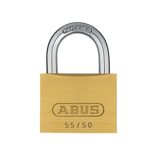 Abus Mechanical 55/50mm Brass Padlock Keyed Alike 5502 ABUS Mechanical - RockBottom Northampton 