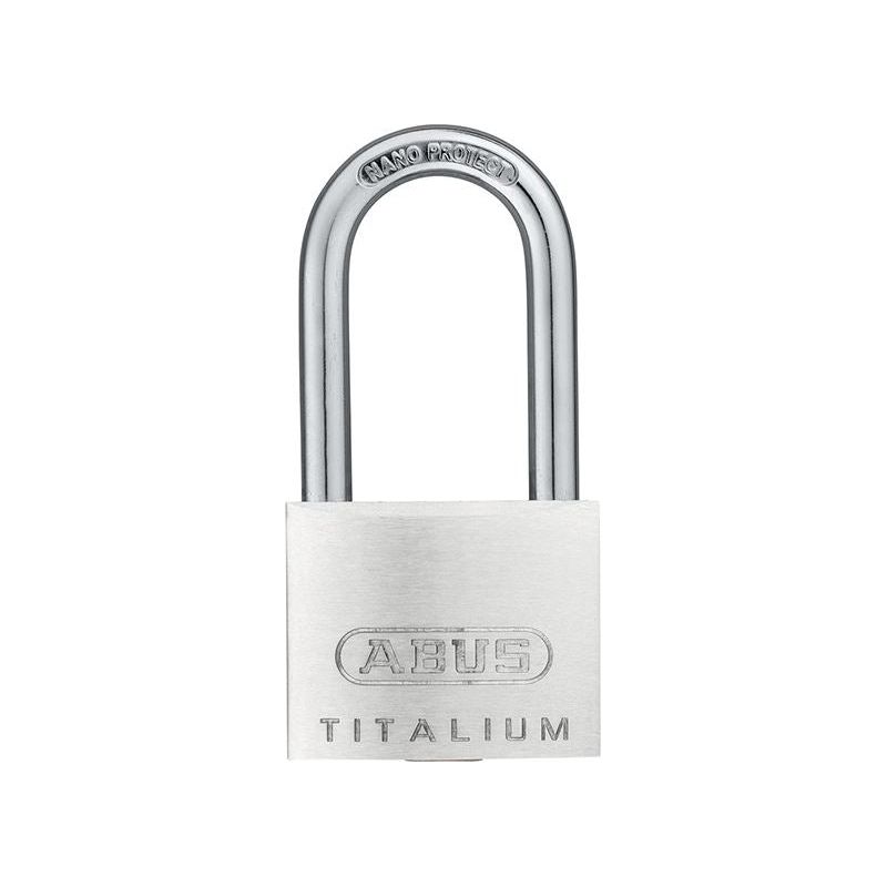 Abus Mechanical 64TI/40mm TITALIUM™ Padlock 40mm Long Shackle Carded ABUS Mechanical - RockBottom Northampton 